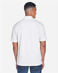 Core 365 88181P Men's Origin Performance Piqué Polo with Pocket - White - model back