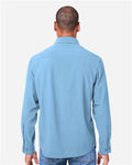 Core 365 CE510L Men's Ultra UVP Marina Shirt - Columbia Blue - model back