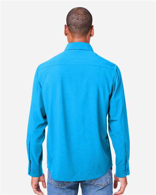 Core 365 CE510L Men's Ultra UVP Marina Shirt - Electric Blue - model back