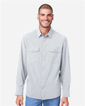 Core 365 CE510L Men's Ultra UVP Marina Shirt - Platinum - model front
