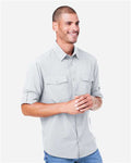 Core 365 CE510L Men's Ultra UVP Marina Shirt - Platinum - model side