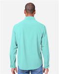 Core 365 CE510L Men's Ultra UVP Marina Shirt - Sea Glass - model back