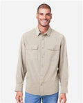 Core 365 CE510L Men's Ultra UVP Marina Shirt - Stone - model front