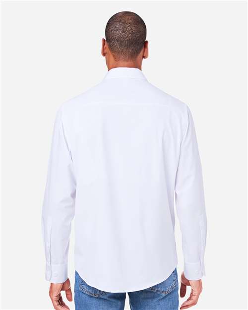 Core 365 CE510L Men's Ultra UVP Marina Shirt - White - model back