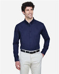 Core 365 88193 Men's Operate Twill Dress Shirt - Classic Navy - model front