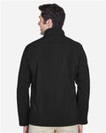 Core 365 88184 Men's Cruise Two-Layer Fleece Bonded Soft Shell Jacket - Black - model back