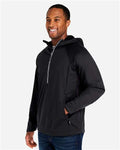Core 365 CE711 Unisex Techno Lite Pullover Anorak - Black - model side