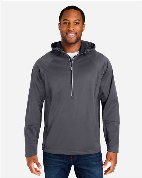 Core 365 CE711 Unisex Techno Lite Pullover Anorak - Carbon - model front