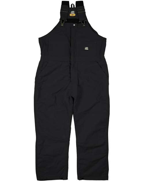 Berne Apparel B415 Men's Heritage Insulated Bib Overall - Black - front