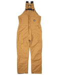 Berne Apparel B415 Men's Heritage Insulated Bib Overall - Brown Duck - front