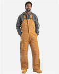 Berne Apparel B415 Men's Heritage Insulated Bib Overall - Brown Duck - model front