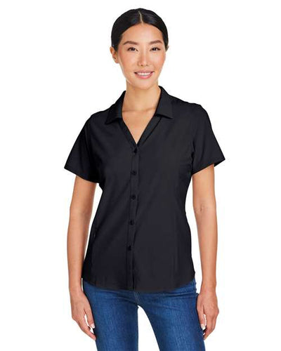 Core 365 CE510W Women's Ultra UVP Marina Shirt - Black - model front