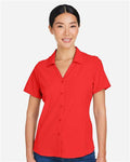 Core 365 CE510W Women's Ultra UVP Marina Shirt - Marina Red - model front