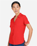 Core 365 CE510W Women's Ultra UVP Marina Shirt - Marina Red - model side