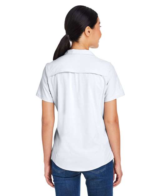 Core 365 CE510W Women's Ultra UVP Marina Shirt - Platinum - model back