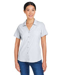 Core 365 CE510W Women's Ultra UVP Marina Shirt - Platinum - model front