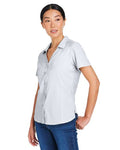 Core 365 CE510W Women's Ultra UVP Marina Shirt - Platinum - model side