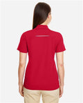 Core 365 78181R Women's Radiant Performance Piqué Polo with Reflective Piping - Classic Red - model back