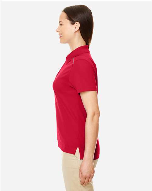 Core 365 78181R Women's Radiant Performance Piqué Polo with Reflective Piping - Classic Red - model side