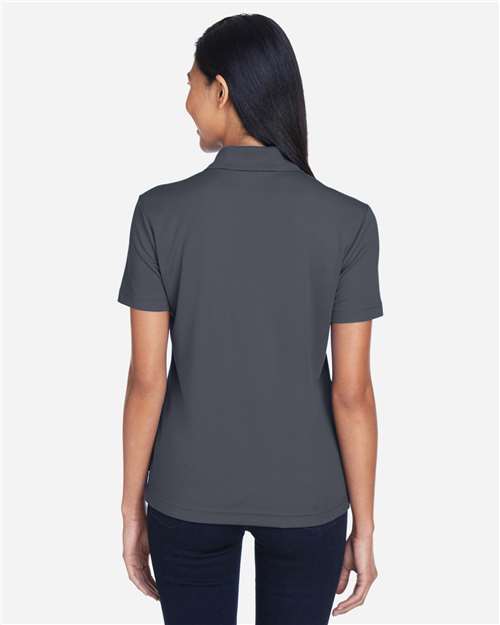 Core 365 78181P Women's Origin Performance Piqué Polo with Pocket - Carbon - model back