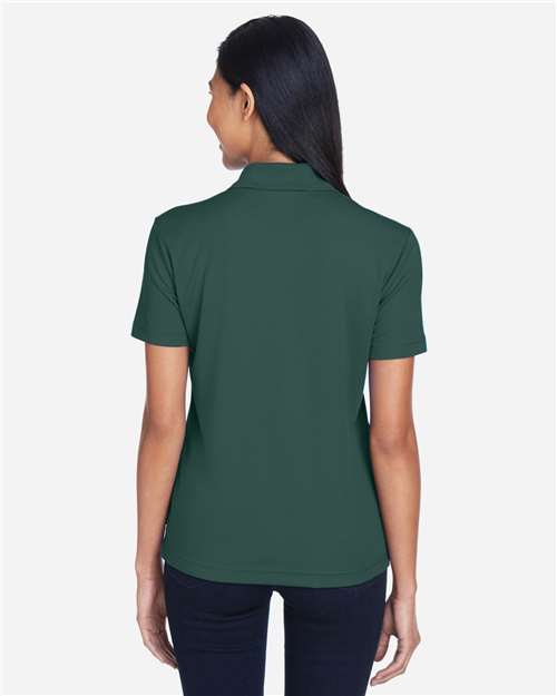 Core 365 78181P Women's Origin Performance Piqué Polo with Pocket - Forest - model back