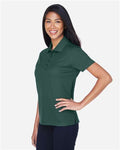 Core 365 78181P Women's Origin Performance Piqué Polo with Pocket - Forest - model side