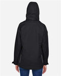 Core 365 78205 Women's 3-in-1 Jacket with Fleece Liner - Black - model back