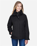 Core 365 78205 Women's 3-in-1 Jacket with Fleece Liner - Black - model front