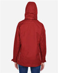 Core 365 78205 Women's 3-in-1 Jacket with Fleece Liner - Classic Red - model back