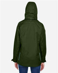 Core 365 78205 Women's 3-in-1 Jacket with Fleece Liner - Forest - model back