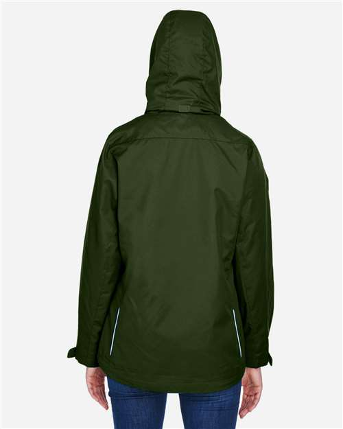 Core 365 78205 Women's 3-in-1 Jacket with Fleece Liner - Forest - model back
