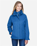 Core 365 78205 Women's 3-in-1 Jacket with Fleece Liner - True Royal - model front