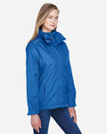 Core 365 78205 Women's 3-in-1 Jacket with Fleece Liner - True Royal - model side