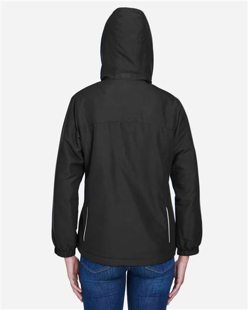 Core 365 78189 Women's Brisk Insulated Jacket - Black - model back