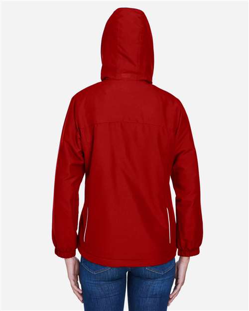 Core 365 78189 Women's Brisk Insulated Jacket - Classic Red - model back