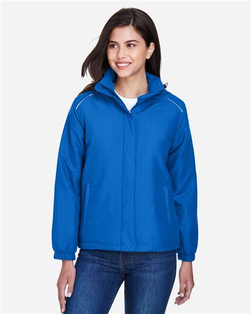 Core 365 78189 Women's Brisk Insulated Jacket - True Royal - model front