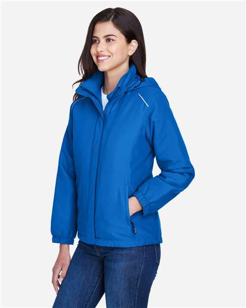 Core 365 78189 Women's Brisk Insulated Jacket - True Royal - model side