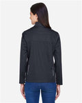 Core 365 CE708W Women's Techno Lite Three-Layer Knit Tech-Shell - Black - model back
