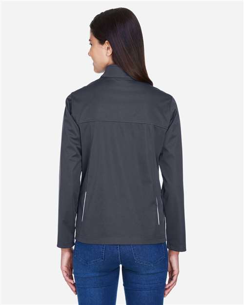 Core 365 CE708W Women's Techno Lite Three-Layer Knit Tech-Shell - Carbon - model back