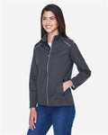 Core 365 CE708W Women's Techno Lite Three-Layer Knit Tech-Shell - Carbon - model side