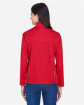 Core 365 CE708W Women's Techno Lite Three-Layer Knit Tech-Shell - Classic Red - model back