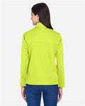 Core 365 CE708W Women's Techno Lite Three-Layer Knit Tech-Shell - Safety Yellow - model back