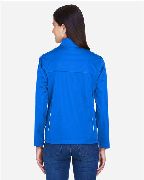 Core 365 CE708W Women's Techno Lite Three-Layer Knit Tech-Shell - True Royal - model back