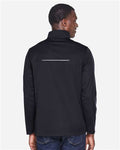 Core 365 CE708 Men's Techno Lite Three-Layer Knit Tech-Shell - Black - model back
