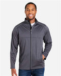 Core 365 CE708 Men's Techno Lite Three-Layer Knit Tech-Shell - Carbon Heather - model front