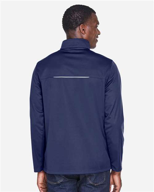 Core 365 CE708 Men's Techno Lite Three-Layer Knit Tech-Shell - Classic Navy - model back