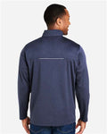 Core 365 CE708 Men's Techno Lite Three-Layer Knit Tech-Shell - Classic Navy Heather - model back