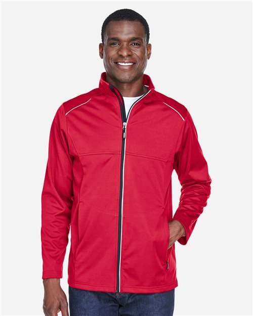 Core 365 CE708 Men's Techno Lite Three-Layer Knit Tech-Shell - Classic Red - model front