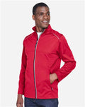 Core 365 CE708 Men's Techno Lite Three-Layer Knit Tech-Shell - Classic Red - model side