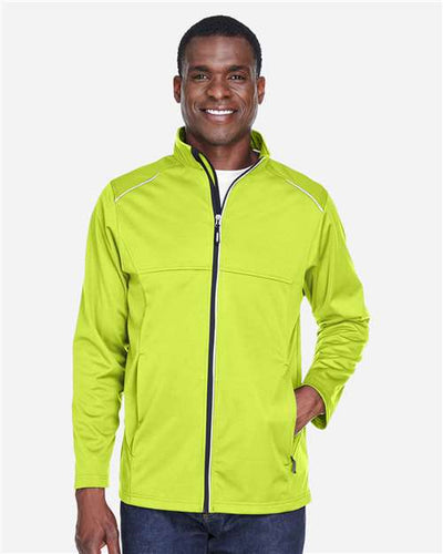 Core 365 CE708 Men's Techno Lite Three-Layer Knit Tech-Shell - Safety Yellow - model front